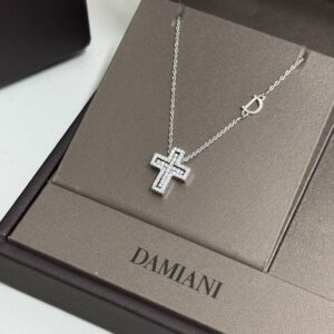 Classic Two Cross Letter D Pendant Necklaces
