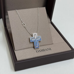 925 Sterling Silver Gradient Cross Pendant Necklaces Cross